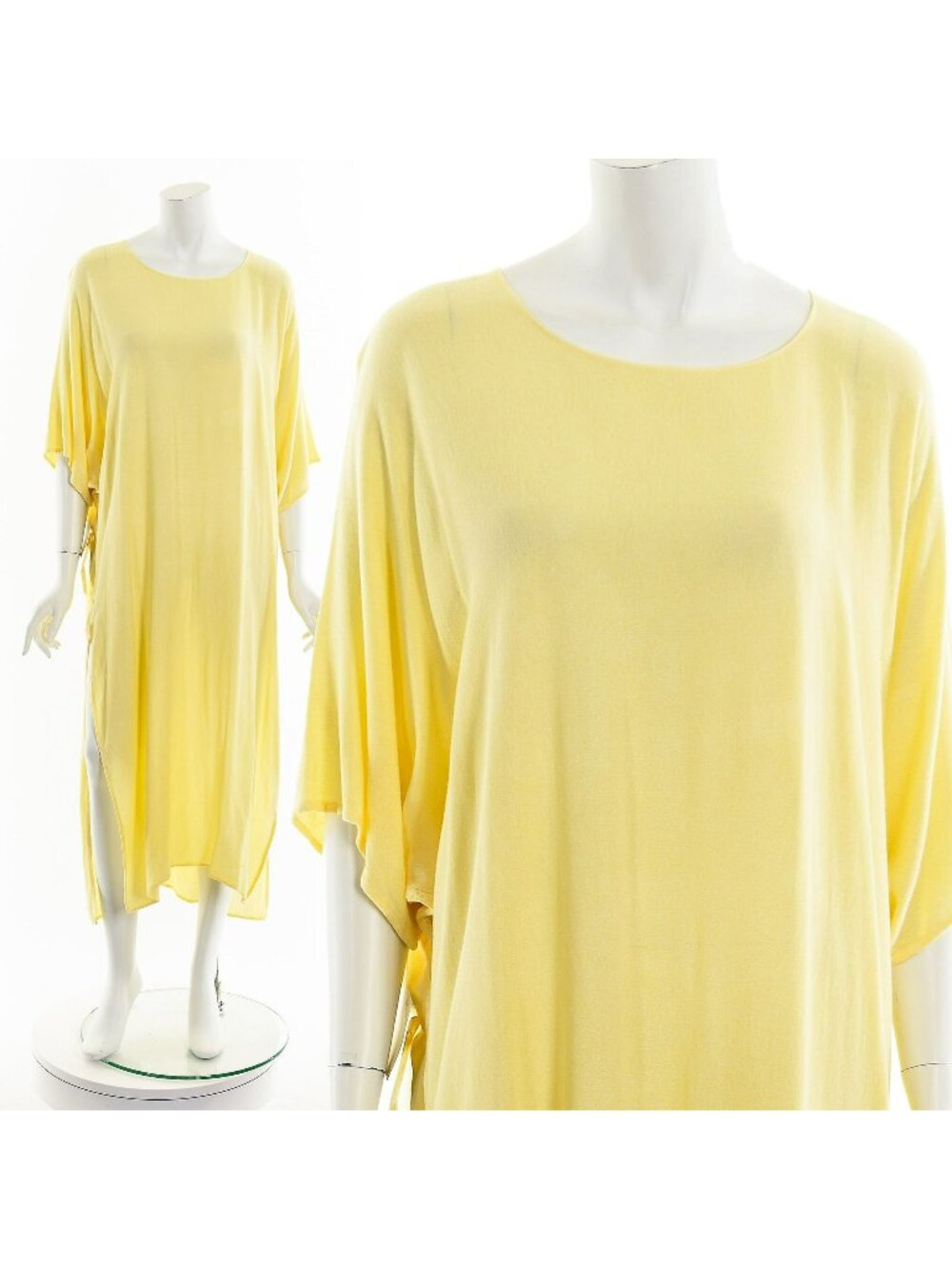 Laise Adzer Lemon Yellow Deadstock Dress